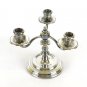 Candlestick 3 Candles IN Metal silver plated Old Years '60 Candlestick Board VS8