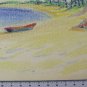 Drawing Antique landscape Sea Marina With Boats Beach Pencil On paper BM53.6A