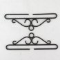 2 Frames For Bell Pull Embroidery Holder Bandana Vintage Hangers IN Metal R142