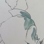 Antique Drawing Portrait Feminine Pen On paper France First 900 BM53.5H