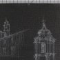 View Church Piedmont Old Painting White Black On Board Of Masonite
