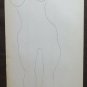 Old Sketch Drawing On paper Subjects Various Sketch Woman Years 50 60 P28.8