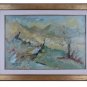 Painting oil landscape Signed Opera Painter Livio Piebald Vintage Ps