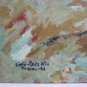 Painting oil landscape Signed Opera Painter Livio Piebald Vintage Ps