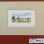 Old Painting Watercolour On paper landscape Countryside French Signed BM53.5D