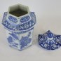 Jar Vintage Ceramics Chinese Hand-Painted White Blue Jar To Urn Chinese CM8