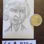 Drawing Antique Pencil On paper Opera Studio For Face Of Young Sketch P28.5