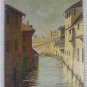 Old Painting View by Country Italy Painting Signed Reynaud Piedmont Bsn