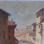 Old Painting View by Country Italy Painting Signed Reynaud Piedmont Bsn