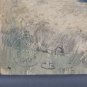 Painting Antique landscape Denmark Nineteenth Century Signed Dated 1897 Frame