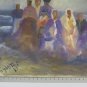 Painting oil Signed Aimaretto Vintage Years' 90 Shapes Msenza Face To Sea x8