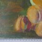 Nature Still Fruit Grape Painting Antique Small Size Oil On Board MD12