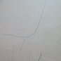 Old Drawing Sketch On paper Studio For Fugura Male Vintage P28.7