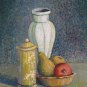 Old Painting Vintage Nature Still Technical Mixed Signed Reynaud Board Bsn