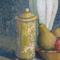 Old Painting Vintage Nature Still Technical Mixed Signed Reynaud Board Bsn