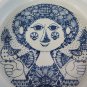 Plate Baking Tin IN Ceramic Bjorn Winblad Nymolle Denmark 3029 1285 Vintage R79