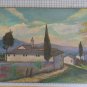 Old Painting Small Size View Small Church Countryside Painting X4