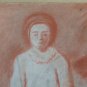 Large Drawing Antique Inspired Watteau Pierrot Pierre Duteurtre Dut BM53.1 B