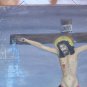 Old Painting Spanish Crucifixion Christ Painting oil Signed Dated MD6