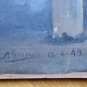 Old Painting Spanish Crucifixion Christ Painting oil Signed Dated MD6