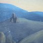 Old Painting Spanish Crucifixion Christ Painting oil Signed Dated MD6