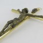 Crucifix Bronze And Brass Design Years' 70 Cross Christ Art Old English X3