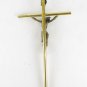 Crucifix Bronze And Brass Design Years' 70 Cross Christ Art Old English X3