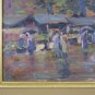 Market Course Valdocco A Torino Painting oil Painter Mario Albano 1896-1968 VS10