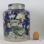 Large Jar Of Ceramics Hand-Painted Vintage Chinese Urn Tin CM9