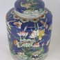 Large Jar Of Ceramics Hand-Painted Vintage Chinese Urn Tin CM9