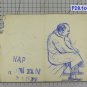 Portrait Man Old Drawing Sketch Pen Painter G.Pancaldi Modena P28.10