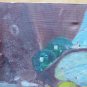 Old Painting Spanish Navy Sea Boat Fishes Vintage oil On Linen '900 MD7