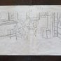 Old Drawing Sketch Studio Pencil On paper Opera Painter G.Pancaldi P14