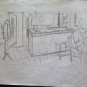 Old Drawing Sketch Studio Pencil On paper Opera Painter G.Pancaldi P14