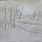 Old Drawing Sketch Studio Pencil On paper Opera Painter G.Pancaldi P14