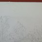 Drawing Antique landscape Woods Trees France Beginning Century Pencil BM53.5C