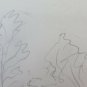 Drawing Antique landscape Woods Trees France Beginning Century Pencil BM53.5C