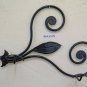 Old Coat Hangers Wrought Iron Wall Forged Hand 2 Hooks Vintage CH34