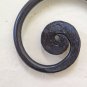 Old Coat Hangers Wrought Iron Wall Forged Hand 2 Hooks Vintage CH34