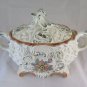 Antique Soup Tureen IN Ceramic 1960 Years 60 Decorated With Patterns A Braid G29