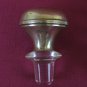 Bottle For Liquor Antique Glass Cap Metal Beginning Century Denmark R147