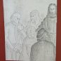 Drawing Antique Religious Jesus With Disciples Sketching Sketch BM53.5F