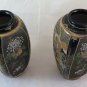 Couple Vases IN Ceramic Japanese Japan Asia Vintage Style Satsuma BM20