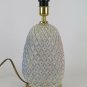 Table Lamp IN/Heated Gantry Capodimonte A Pinecone Golden Lampshade Vintage VN5