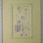 Drawing Antique Pen On paper Knight Datto 12 & Signed France '900 BM53.6A