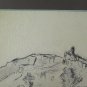 View by Country Drawing Antique Signed & Dated 1931 BM53.6B