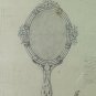 Antique Drawing With Studies For Mirrors Beginning Early Pencil On paper BM53.6B