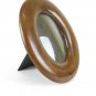 3 1/2x5 1/8in Ornice Antique Oval Wooden Mahogany Denmark Art Deco R139