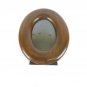 3 1/2x5 1/8in Ornice Antique Oval Wooden Mahogany Denmark Art Deco R139