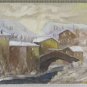 Case IN Liguria Painting oil View Opera Painter Paolo Aimaretti x8